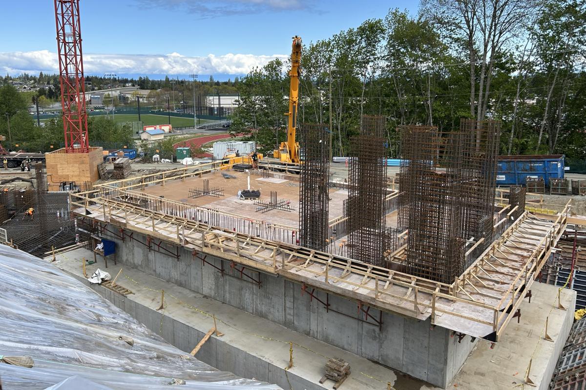 VIU student housing construction May 2025